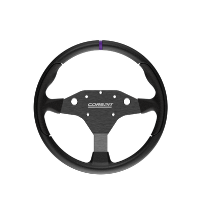 Conspit RX320 round sim racing wheel rim — 320mm diameter for DD wheelbases