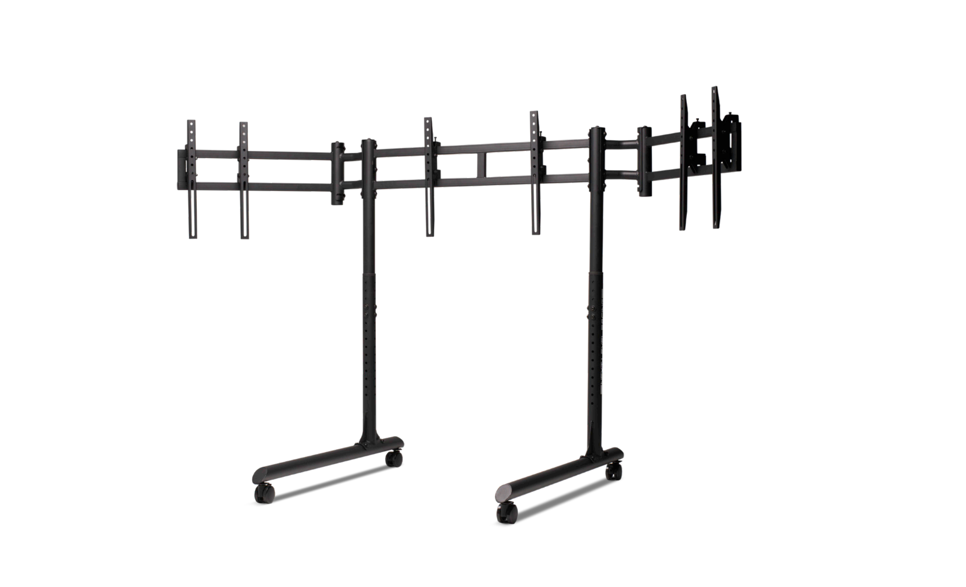 Next Level Racing round tube triple monitor stand for sim racing cockpit