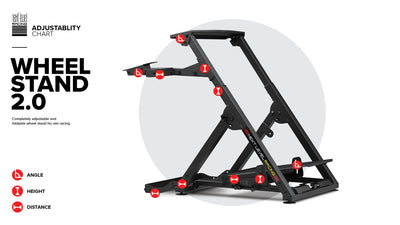 Next Level Racing Wheel Stand 2.0 — sturdy foldable sim racing wheel stand