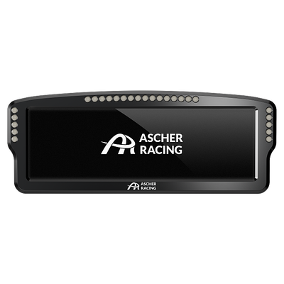 Ascher Racing 8 inch sim racing dashboard — large telemetry display for sim wheels