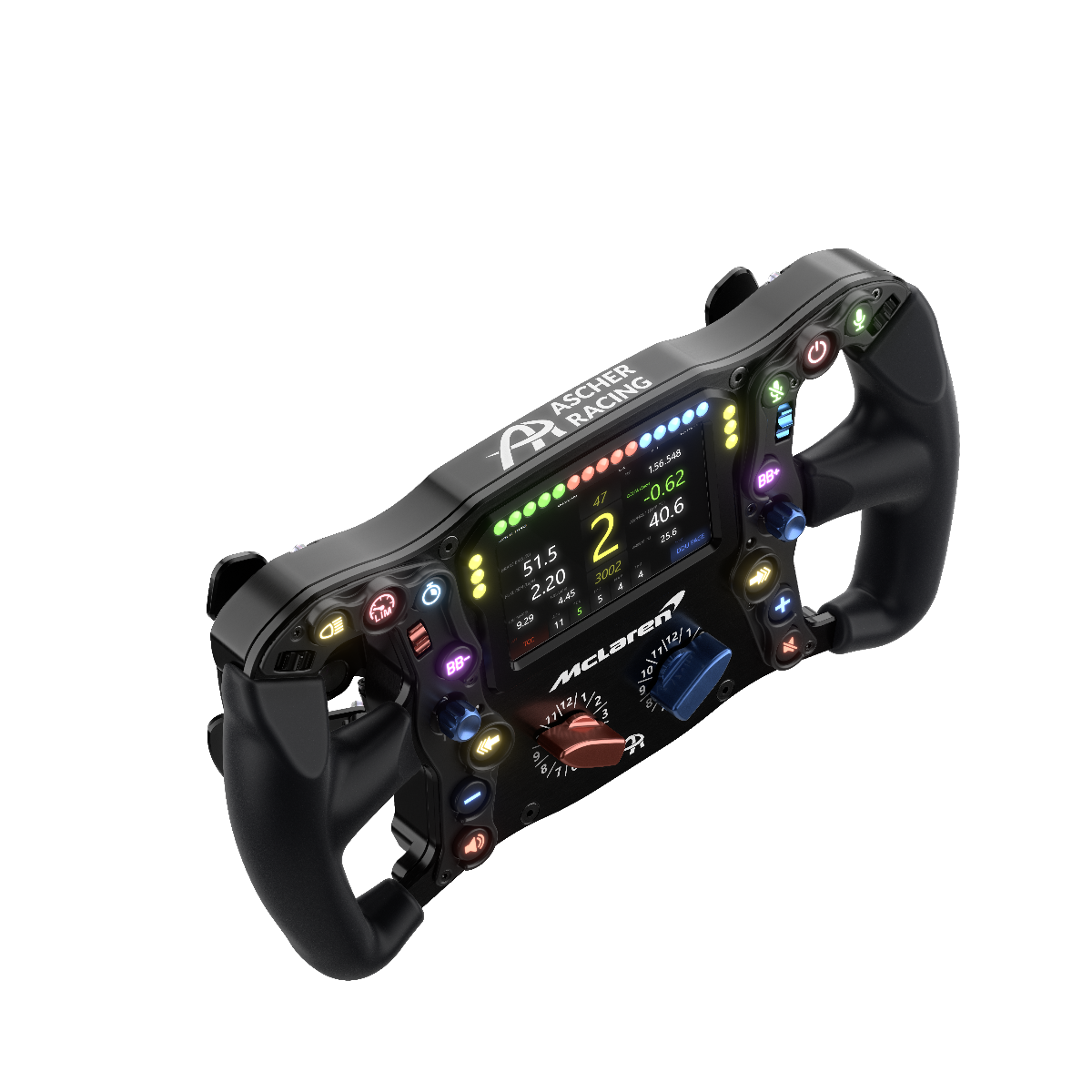 Ascher Racing McLaren Artura Ultimate USB sim racing steering wheel — officially licensed