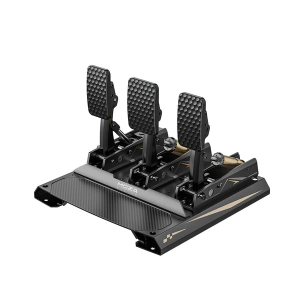 MOZA CRP2 load cell sim racing pedals — throttle and brake two-pedal set
