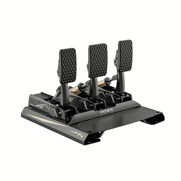 MOZA CRP2 load cell sim racing pedals — throttle and brake two-pedal set