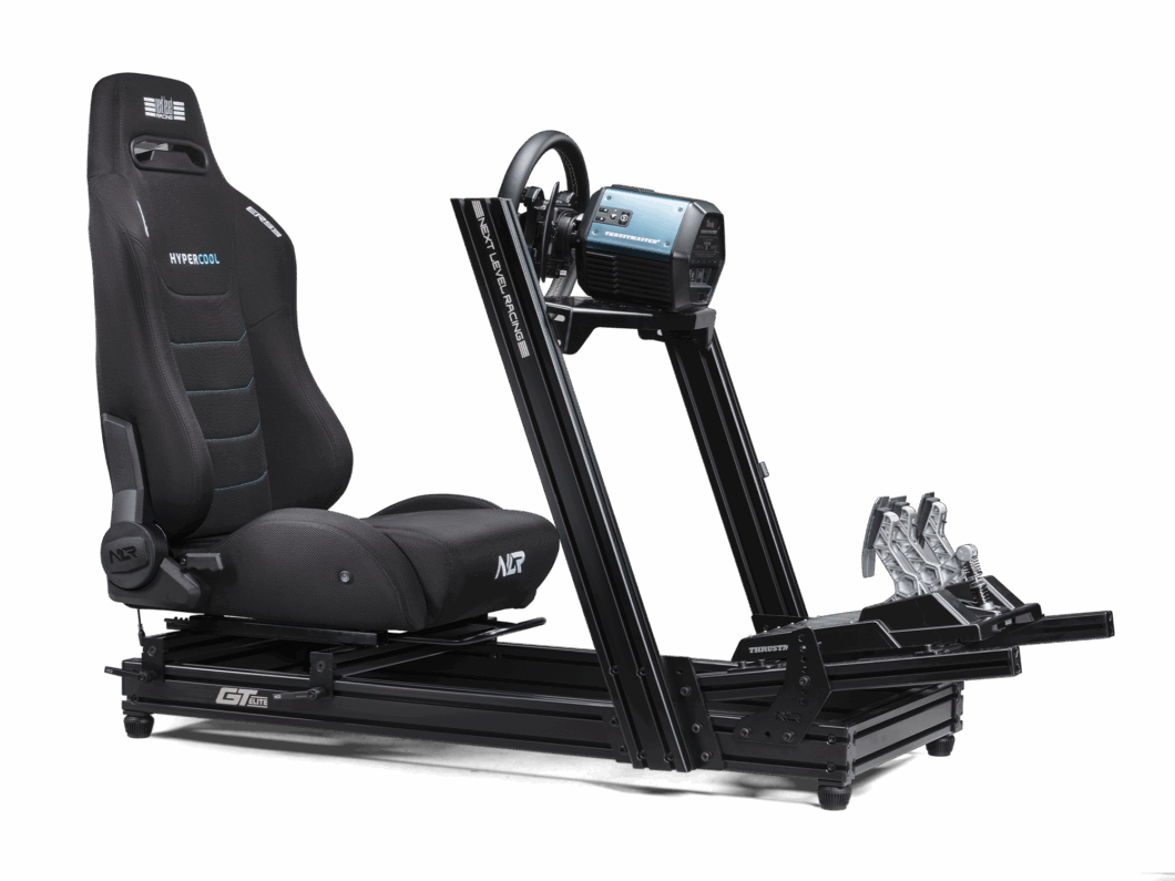 Next Level Racing ERS3 HyperCool ventilated sim racing seat — active cooling mesh design