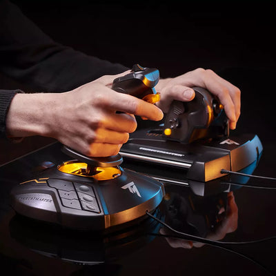 Thrustmaster T.16000M FCS Flight Pack — joystick throttle and rudder pedals for PC