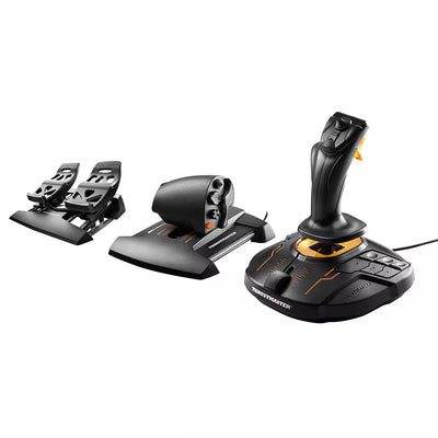 Thrustmaster T.16000M FCS Flight Pack — joystick throttle and rudder pedals for PC