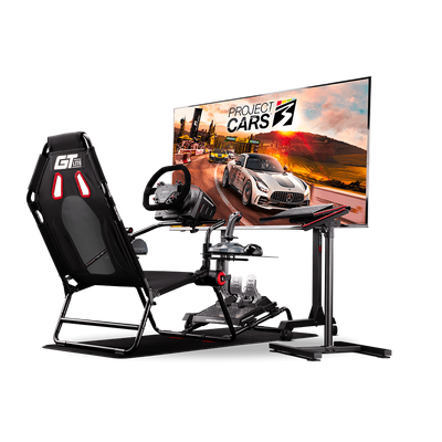 Next Level Racing GT Lite foldable simulator cockpit — compact space-saving sim rig
