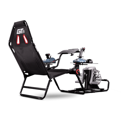 Next Level Racing GT Lite foldable simulator cockpit — compact space-saving sim rig