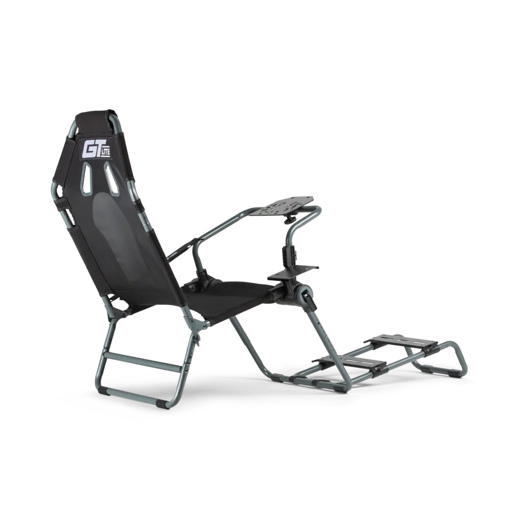 Next Level Racing GTLite foldable simulator cockpit in carbon grey edition