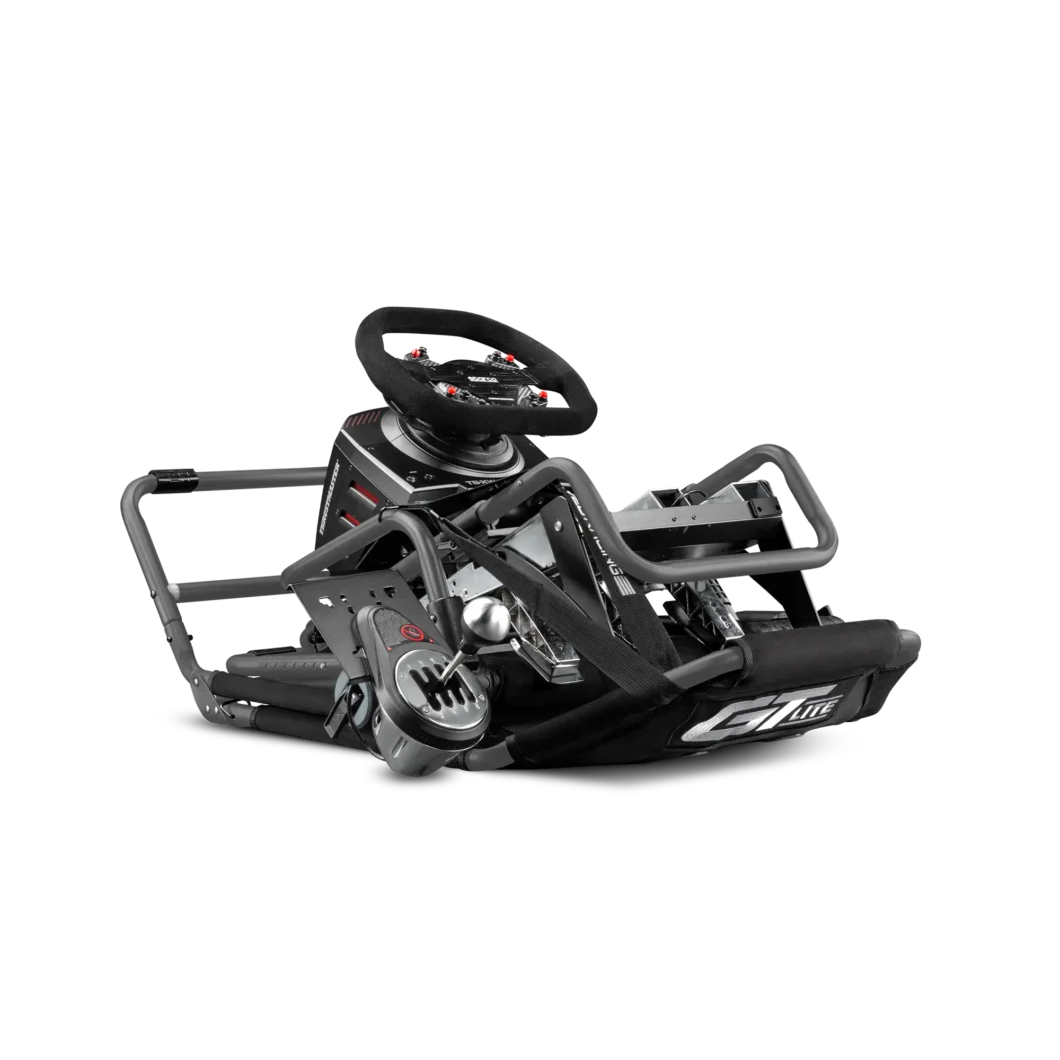 Next Level Racing GTLite foldable simulator cockpit in carbon grey edition