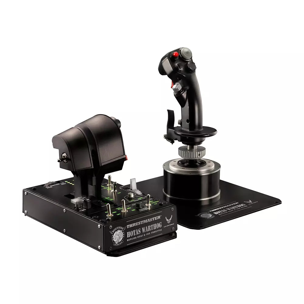 Thrustmaster HOTAS Warthog A-10C flight stick and throttle — premium all-metal HOTAS combo