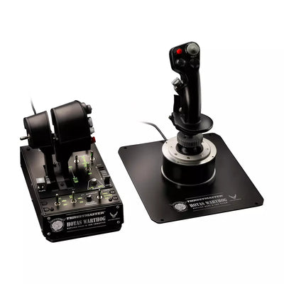 Thrustmaster HOTAS Warthog A-10C flight stick and throttle — premium all-metal HOTAS combo