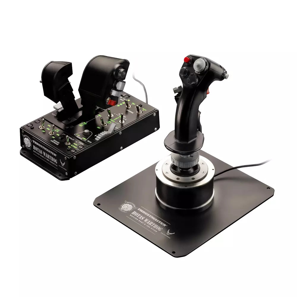 Thrustmaster HOTAS Warthog A-10C flight stick and throttle — premium all-metal HOTAS combo