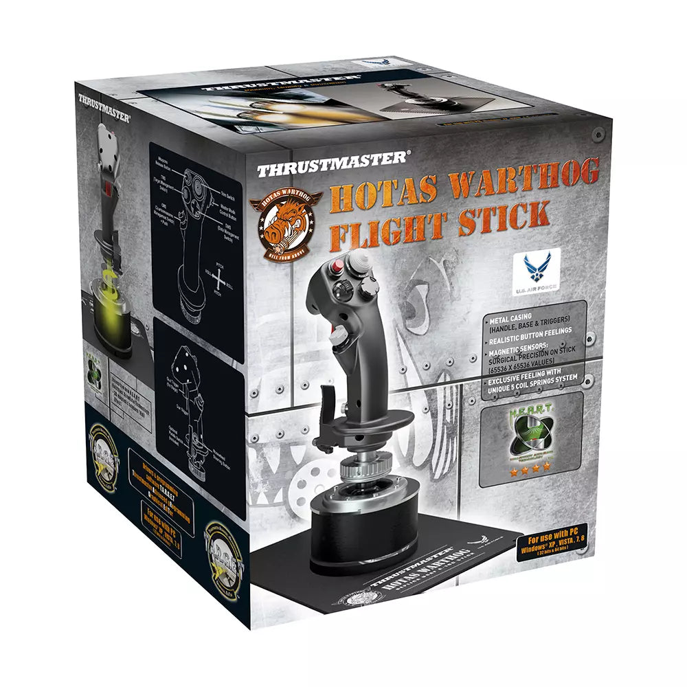 Thrustmaster HOTAS Warthog A-10C flight stick for PC — full metal hall-effect joystick