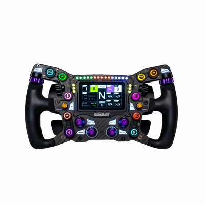 Conspit MAX 01 sim racing steering wheel — multifunction suede grip steering wheel