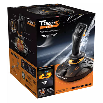 Thrustmaster T16000M FCS flight stick for PC — hall-effect sensor joystick
