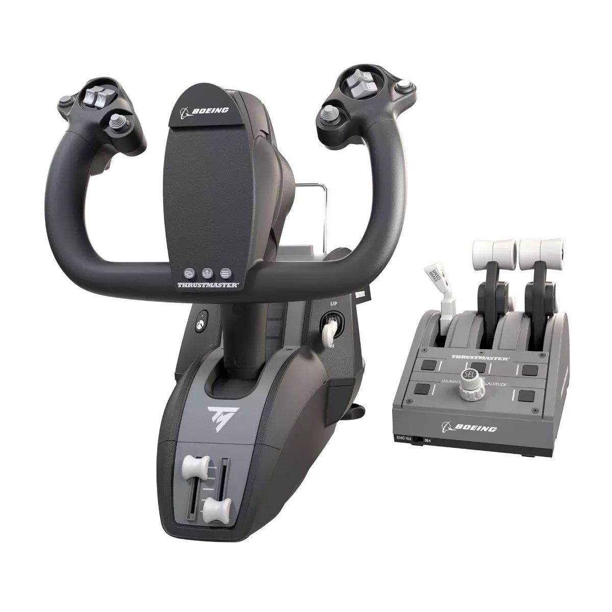 Thrustmaster TCA Yoke Pack Boeing Edition complete civil aviation flight sim setup