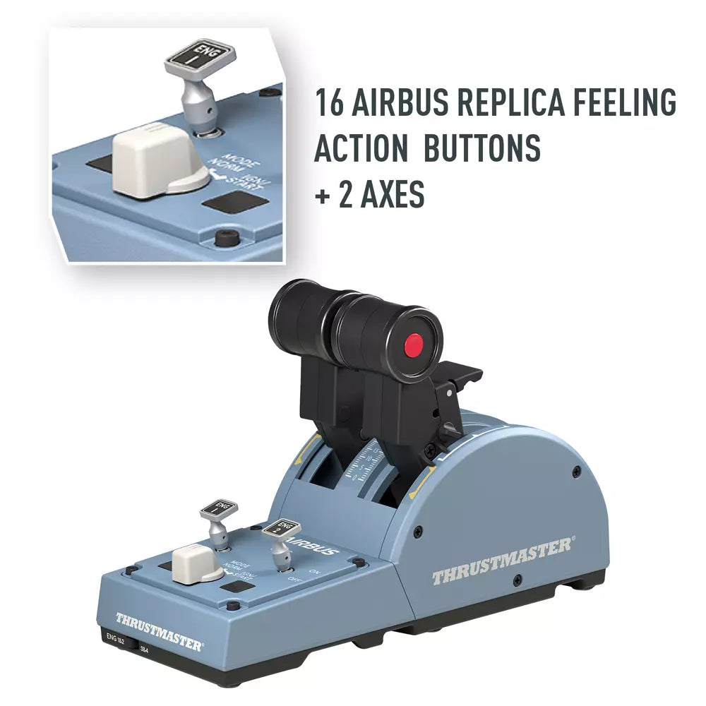 Thrustmaster TCA Officer Pack Airbus Edition for PC — sidestick and throttle combo