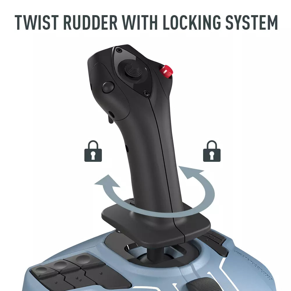Thrustmaster TCA Officer Pack Airbus Edition for PC — sidestick and throttle combo